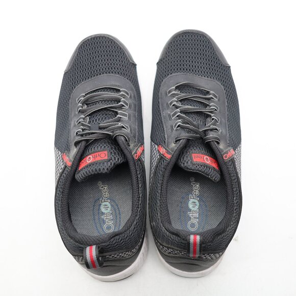 OrthoFeet Edgewater 617 Orthopedic Walking Men's Size 14 EEEE Black Sneakers - Picture 7 of 9